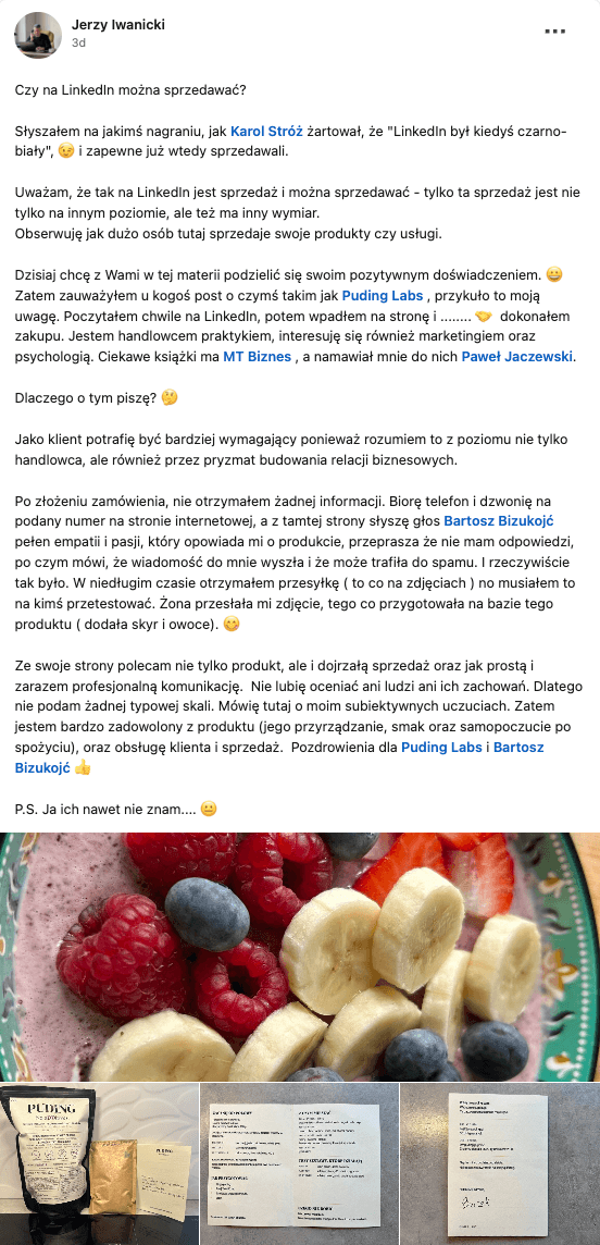 Post na LinkedIn: Jerzy Iwanicki